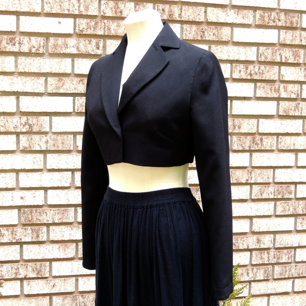 New Clockhouse black crop jacket